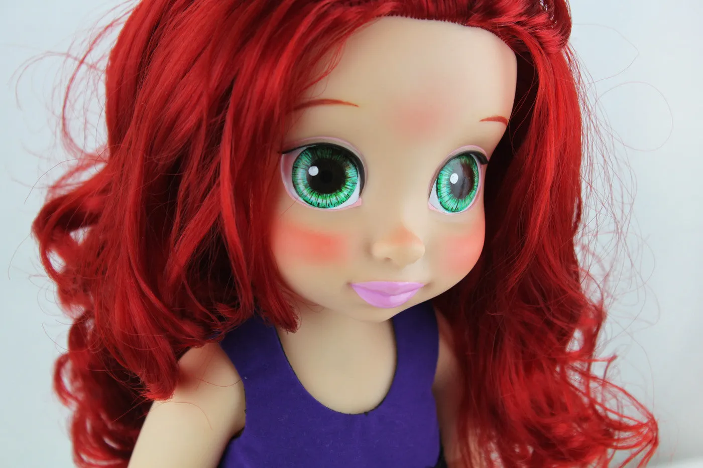 Custom Disney Animator Doll - The Little Mermaid Ariel in Purple Dress