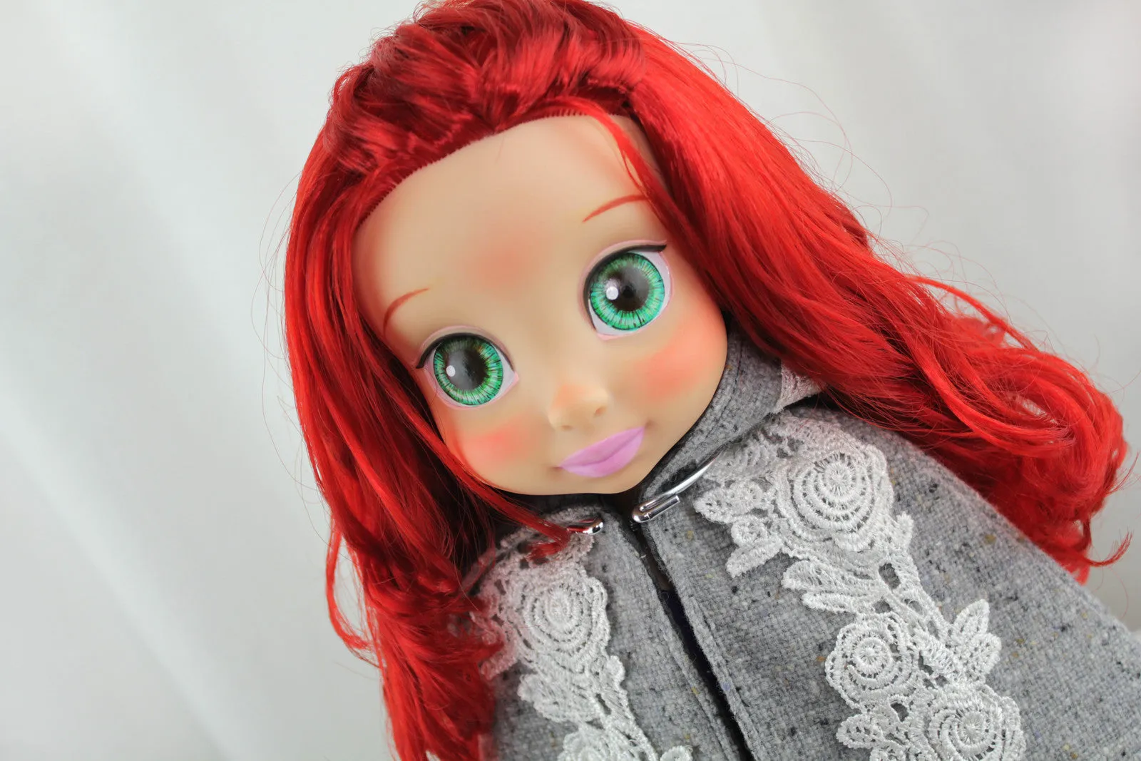 Custom Disney Animator Doll - The Little Mermaid Ariel in Purple Dress