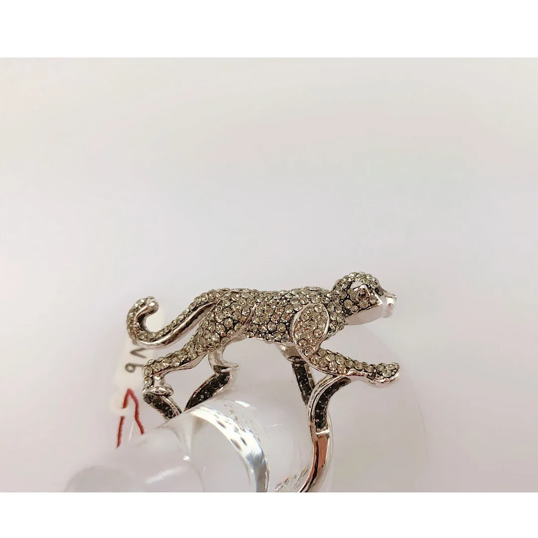 Custom Made Amazing Panther Cocktail Ring