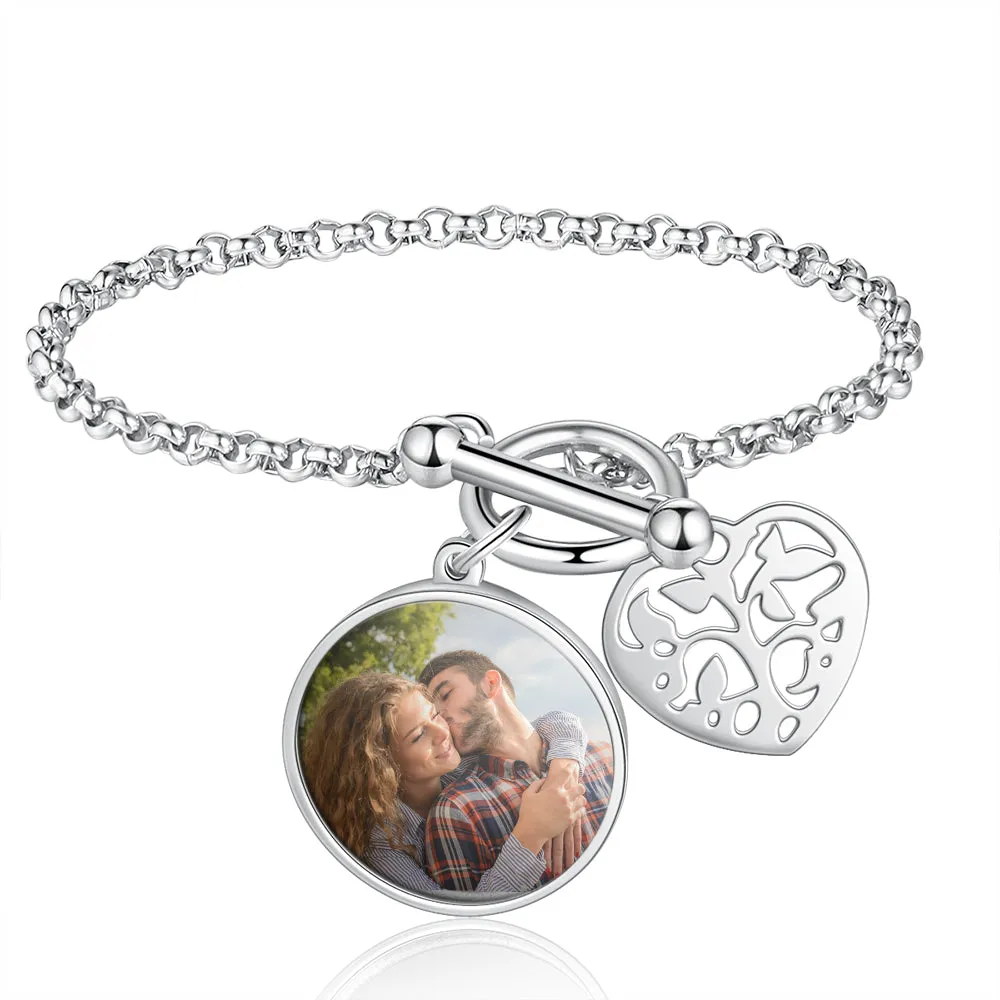 Custom Photo Charm Bracelet For Women