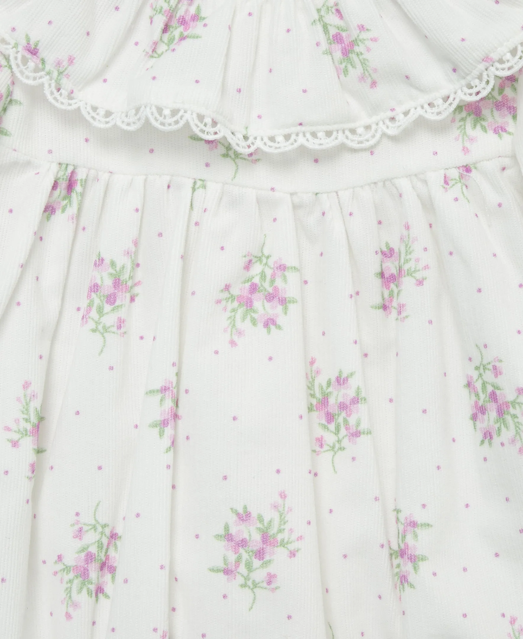 Dainty Floral Woven Bubble Set