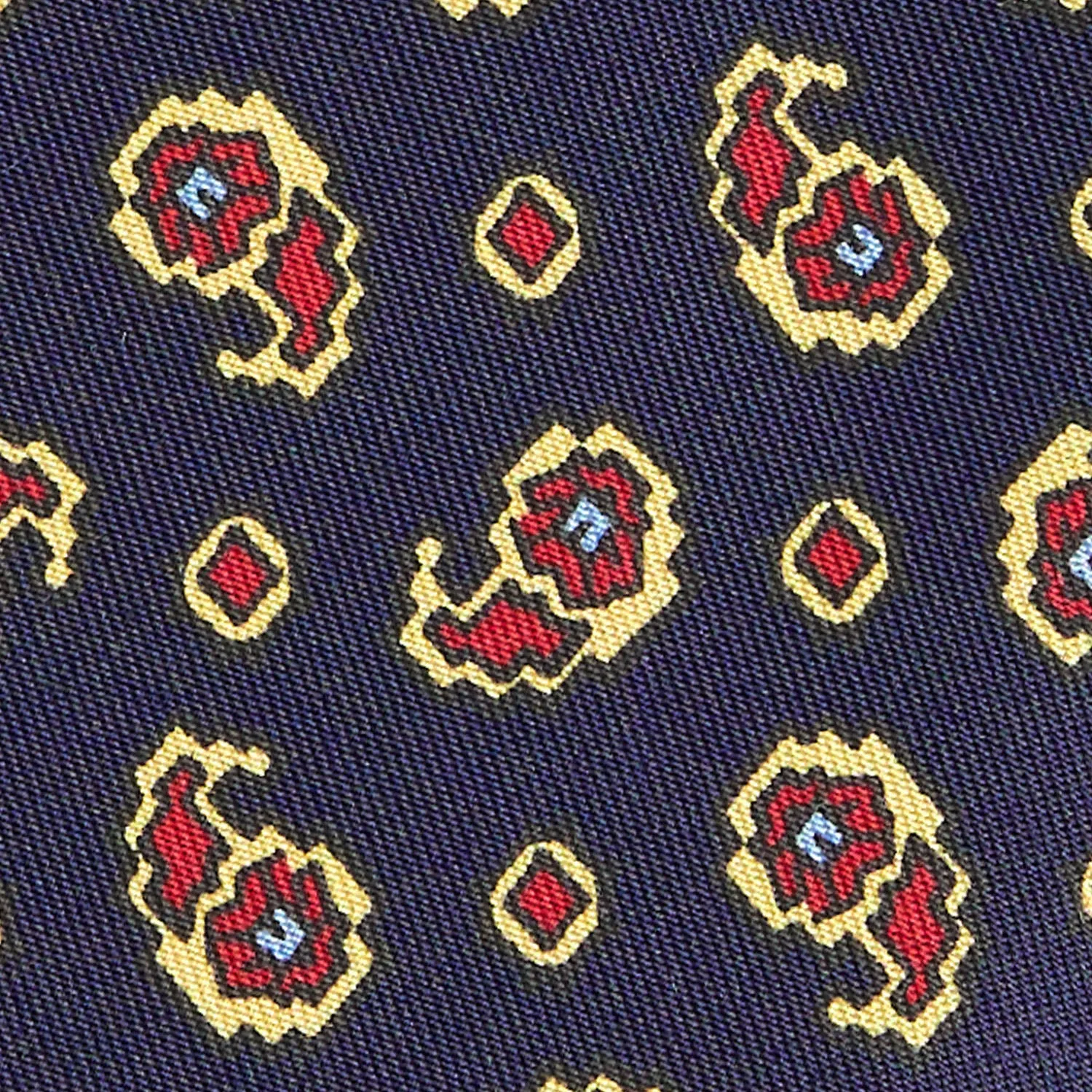 DARK BLUE SILK TIE