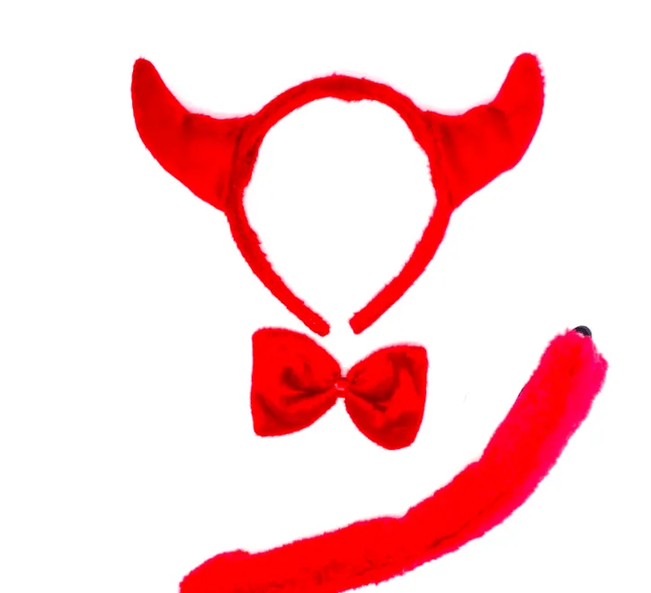 Devil Set- Horns, bowtie, tail