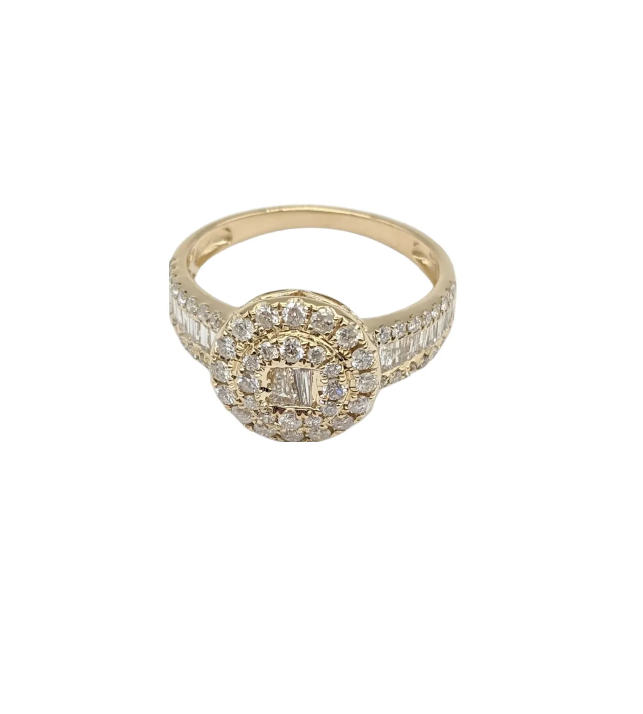 Diamond Fashion Ring with Double Halo