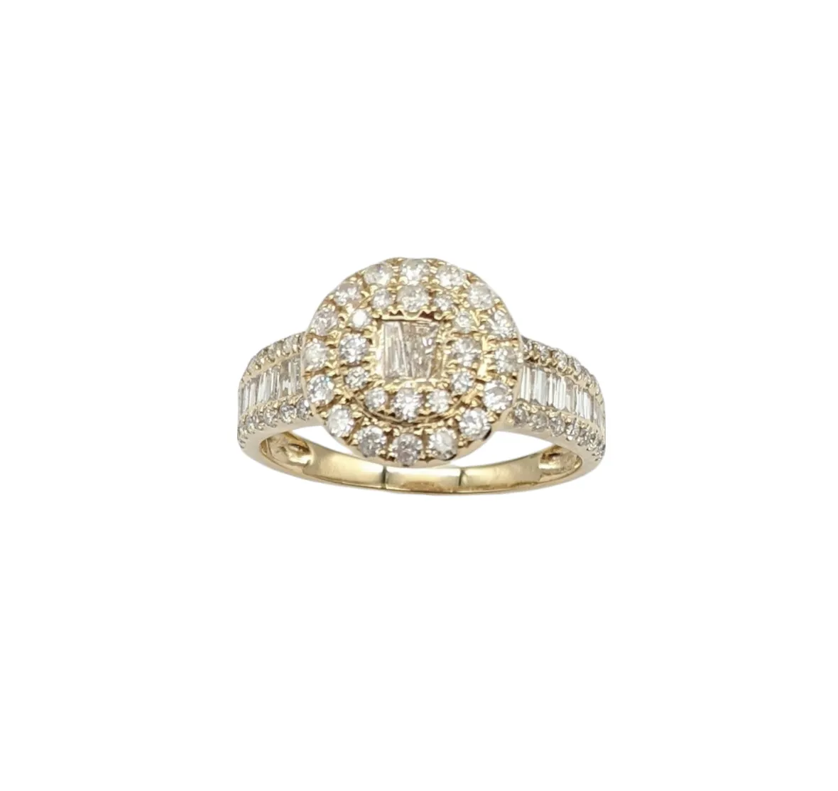 Diamond Fashion Ring with Double Halo