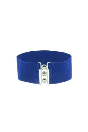 Elastic Cinch Belt - Blue