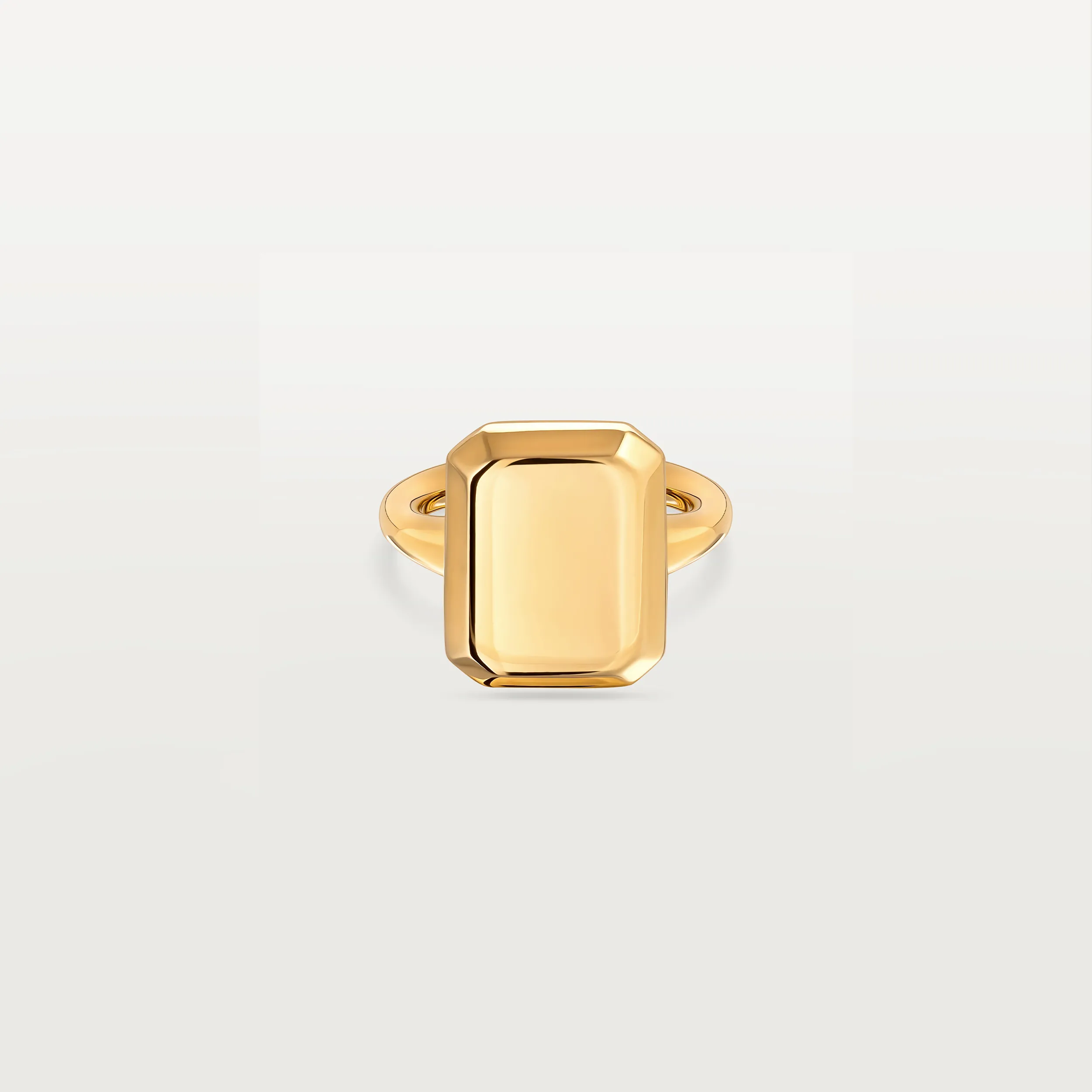 Emerald Signet Ring Yellow Gold