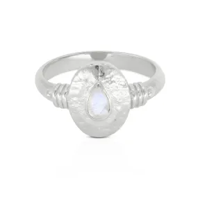 Esme Moonstone Silver Ring