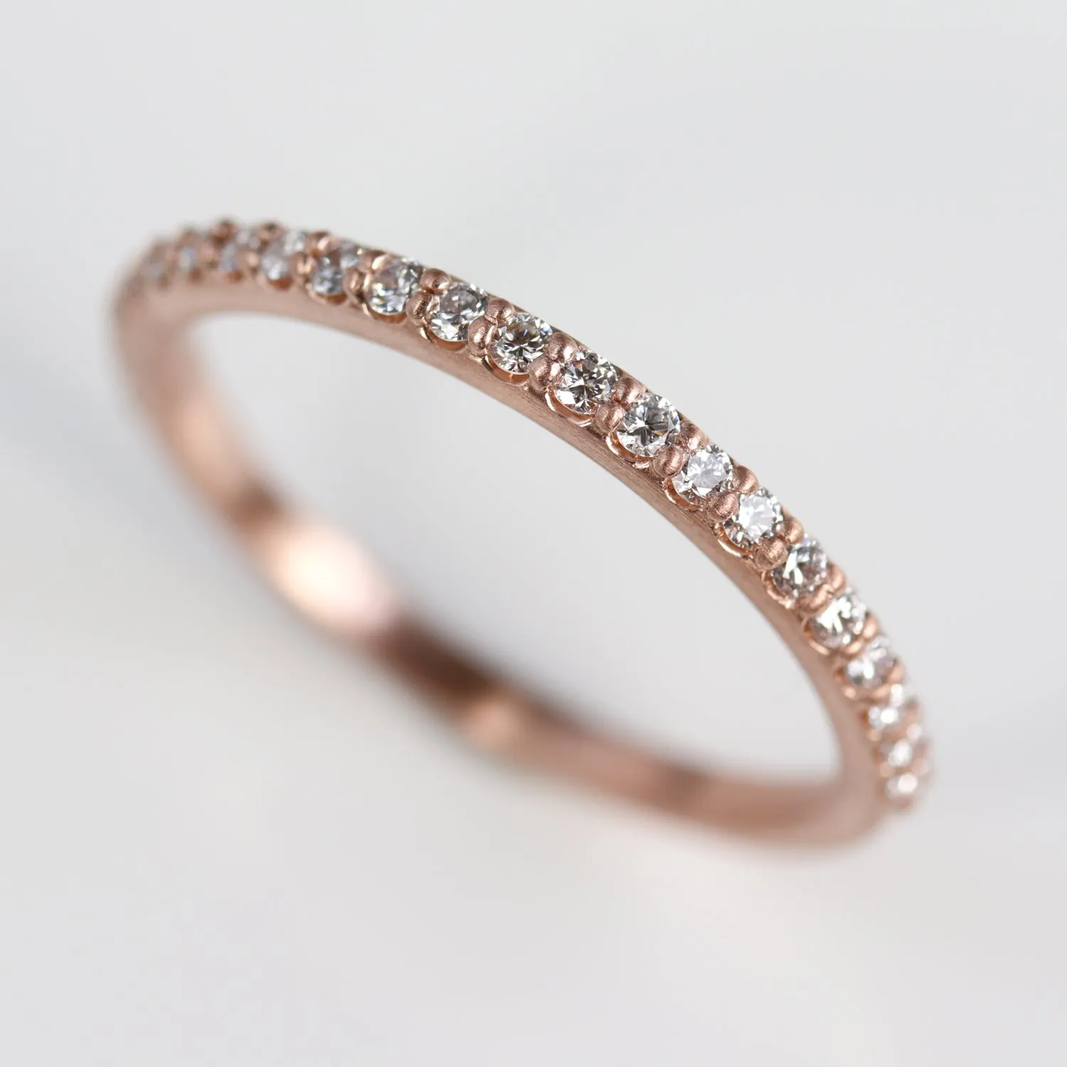 Flat Side Half Eternity Band