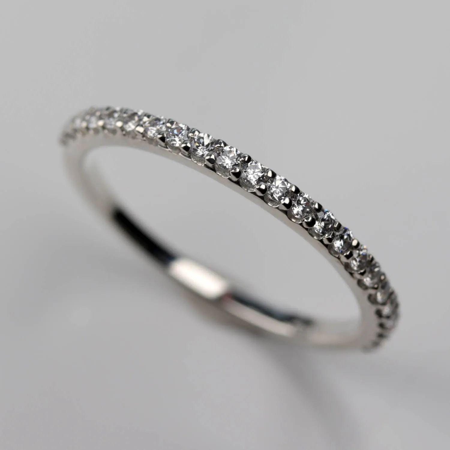 Flat Side Half Eternity Band