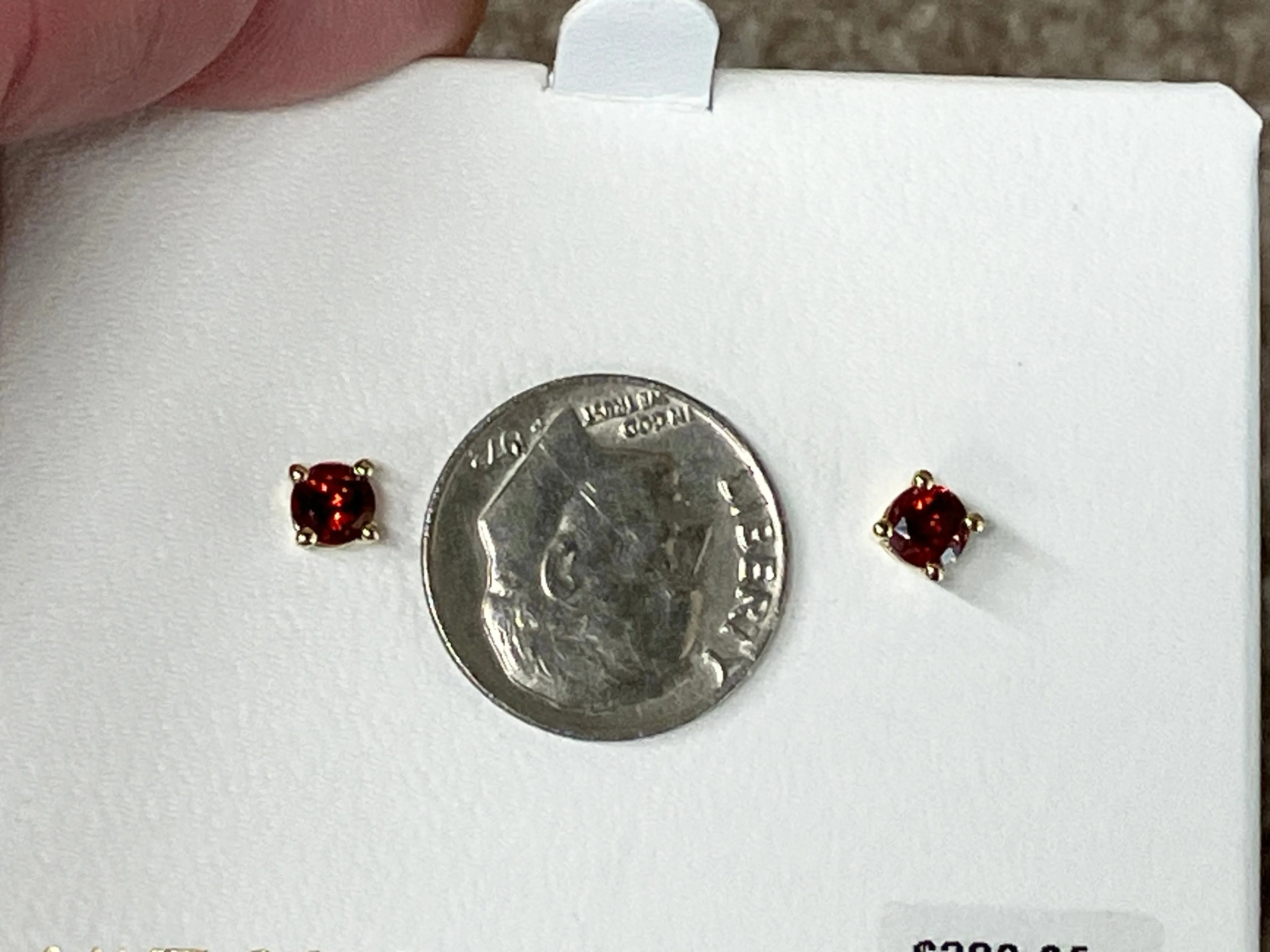 Garnet Gold Earrings