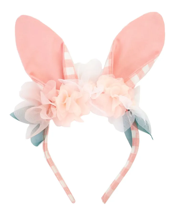 Gingham Bunny Headband