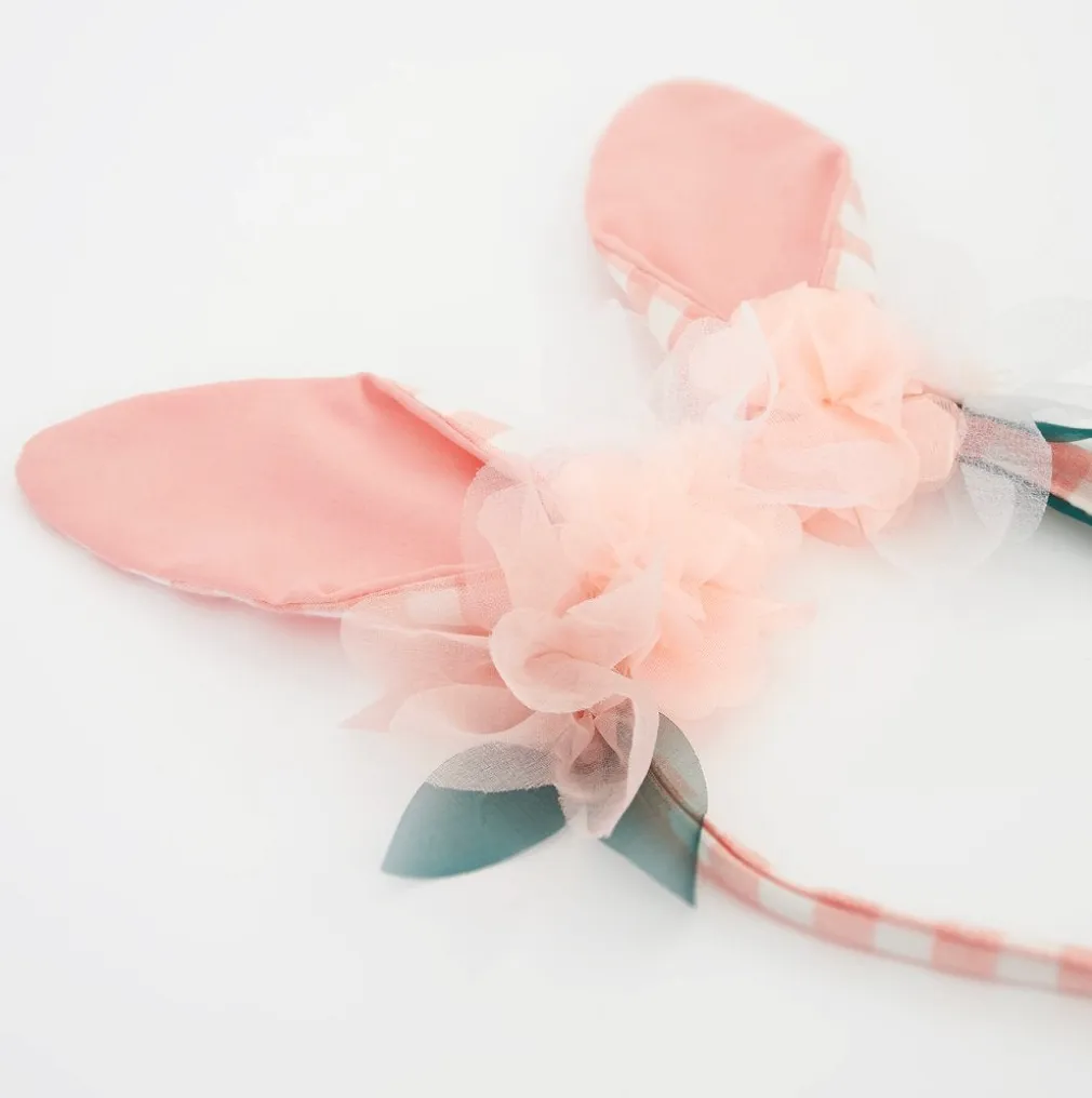 Gingham Bunny Headband