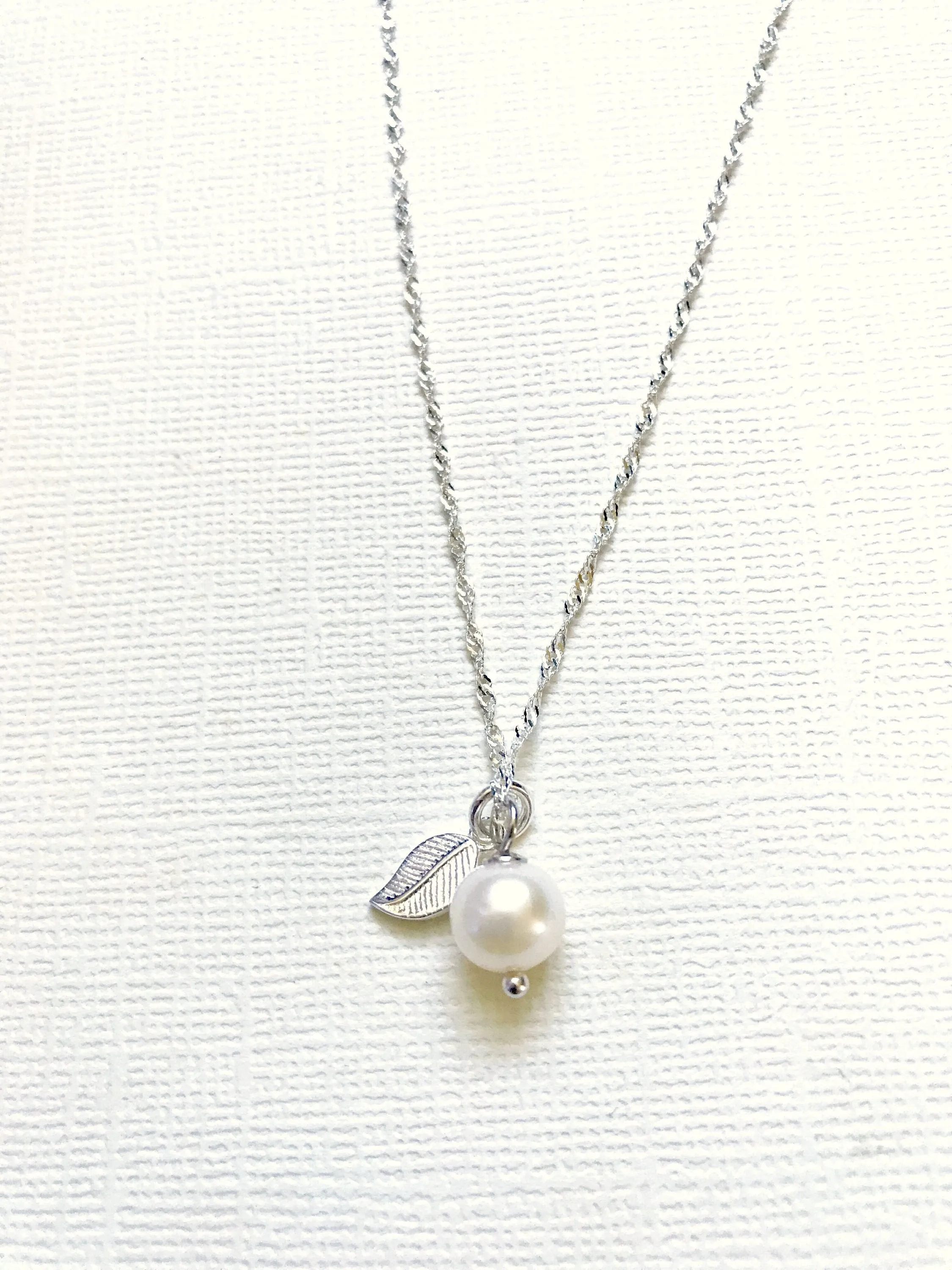 Gold Over Sterling Silver Genuine Freshwater Pearl Necklace