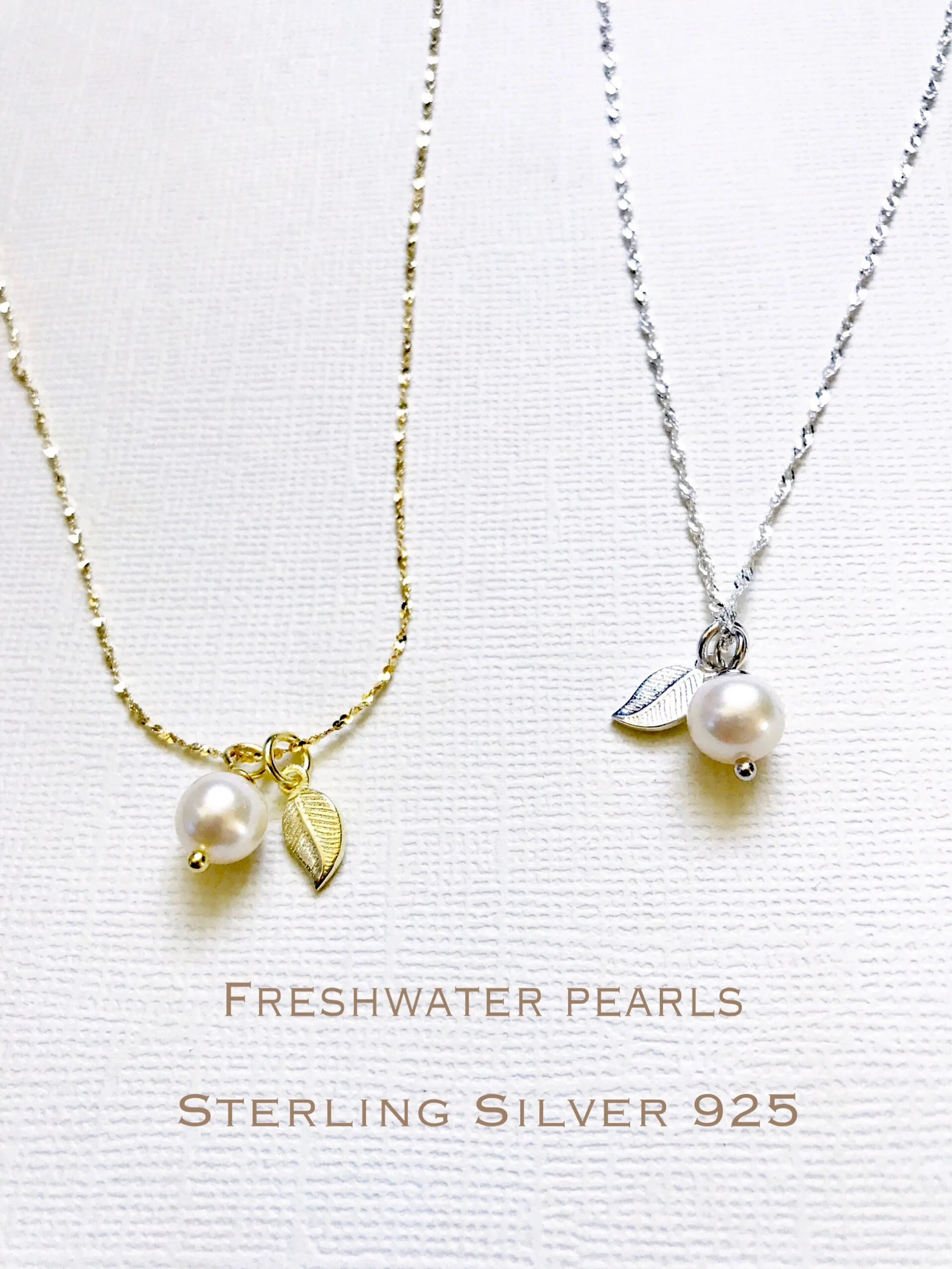 Gold Over Sterling Silver Genuine Freshwater Pearl Necklace