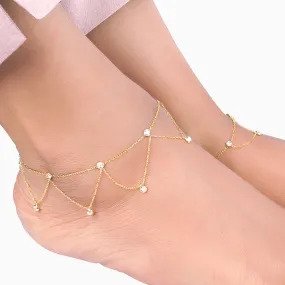 Golden Glory Finish Anklet