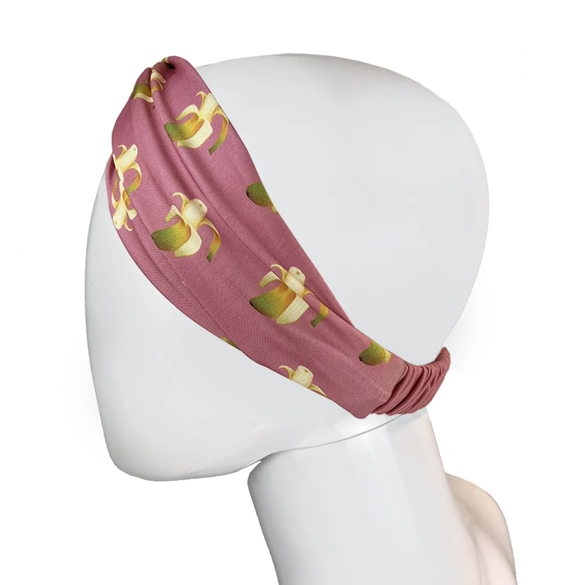 GreenWise Knotted Headband Pink Banana