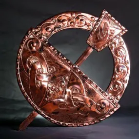 Handmade Copper Tara Brooch