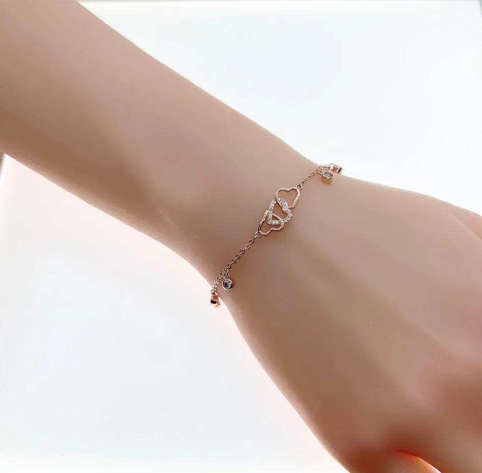 Heart Cubic Zirconia Bracelet