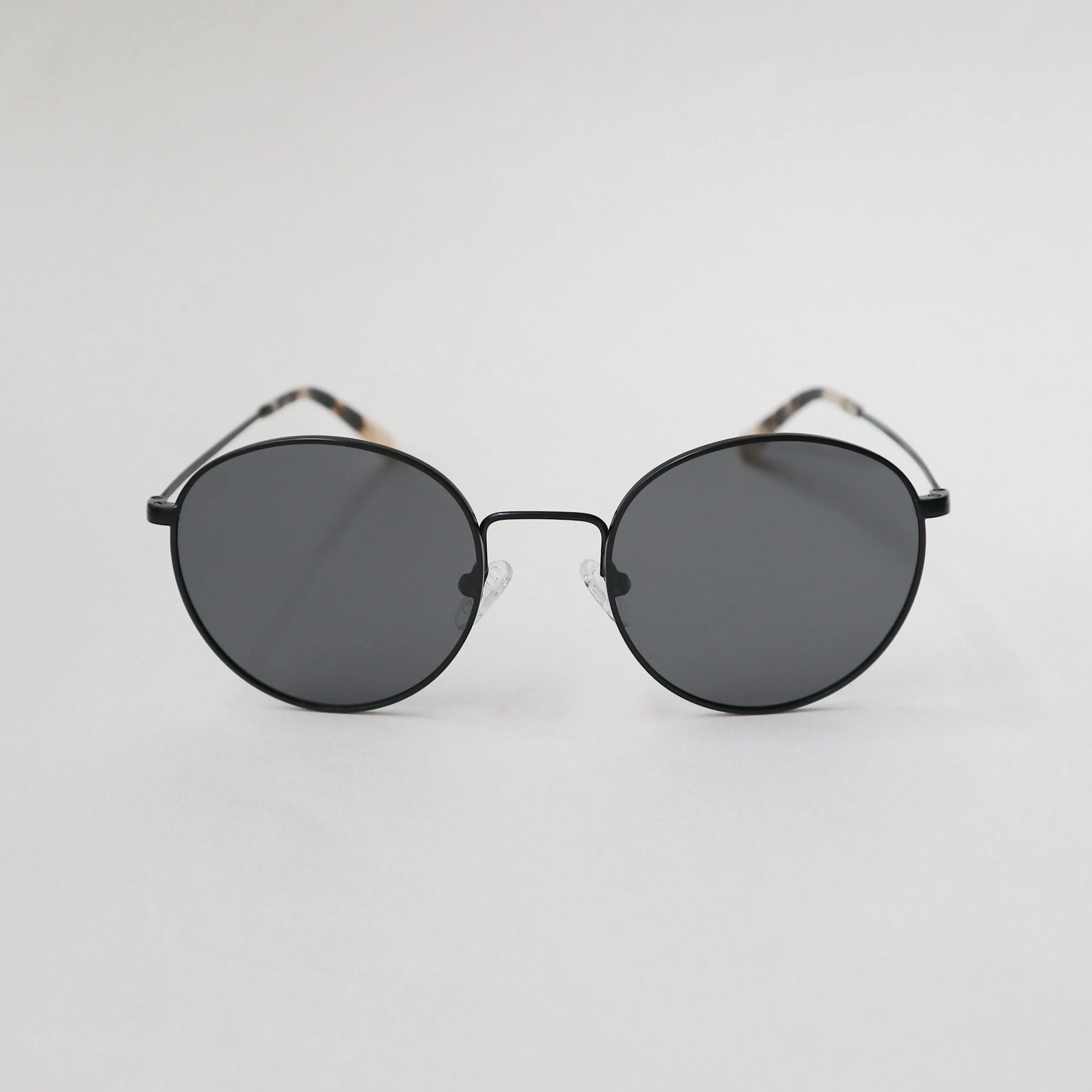 'Henri' Black Metal Sunglasses