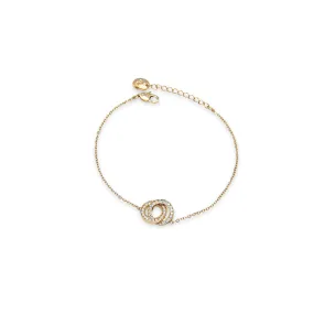 Interlocking Circles Cubic Zirconia Bracelet