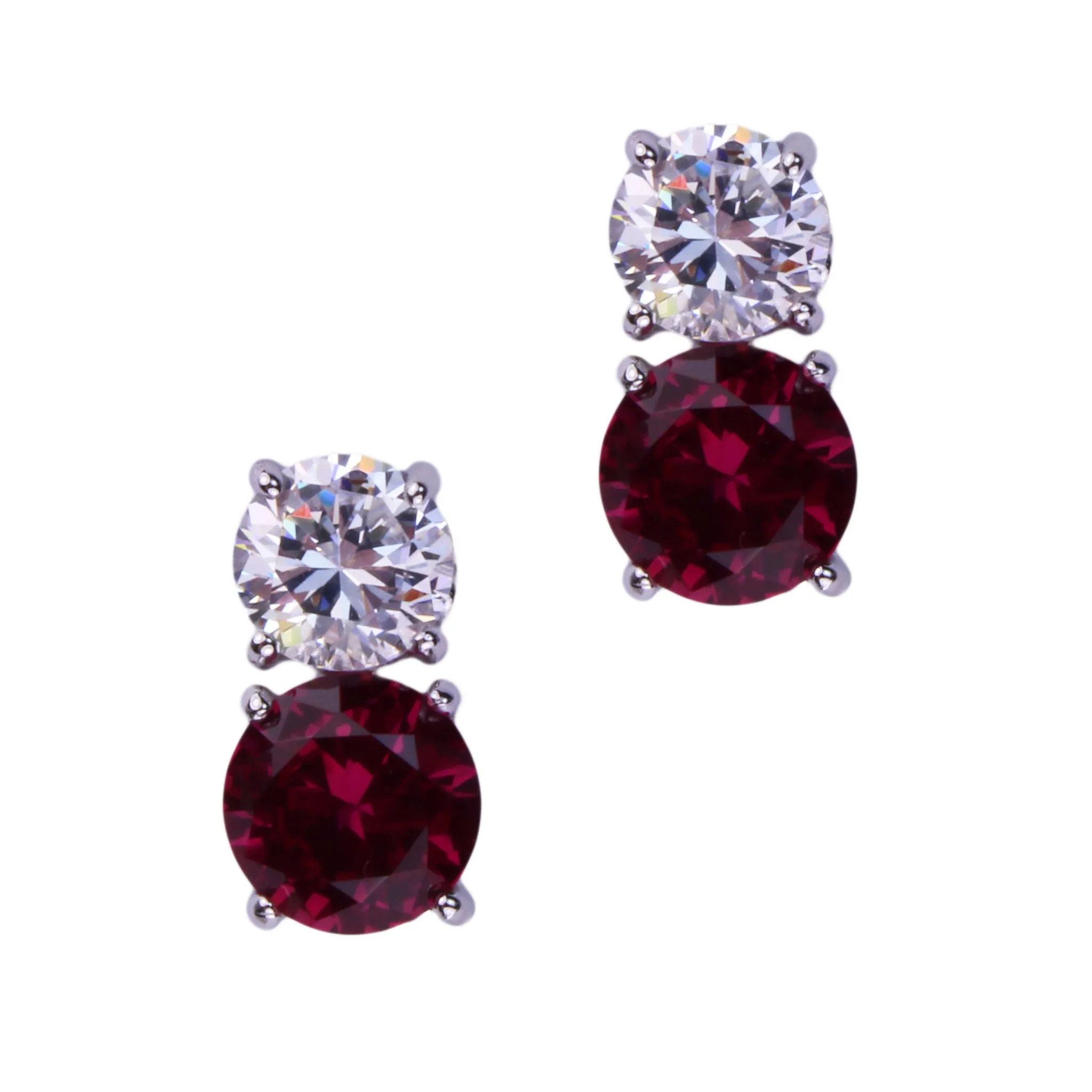 Jessica Earrings (Large Ruby)