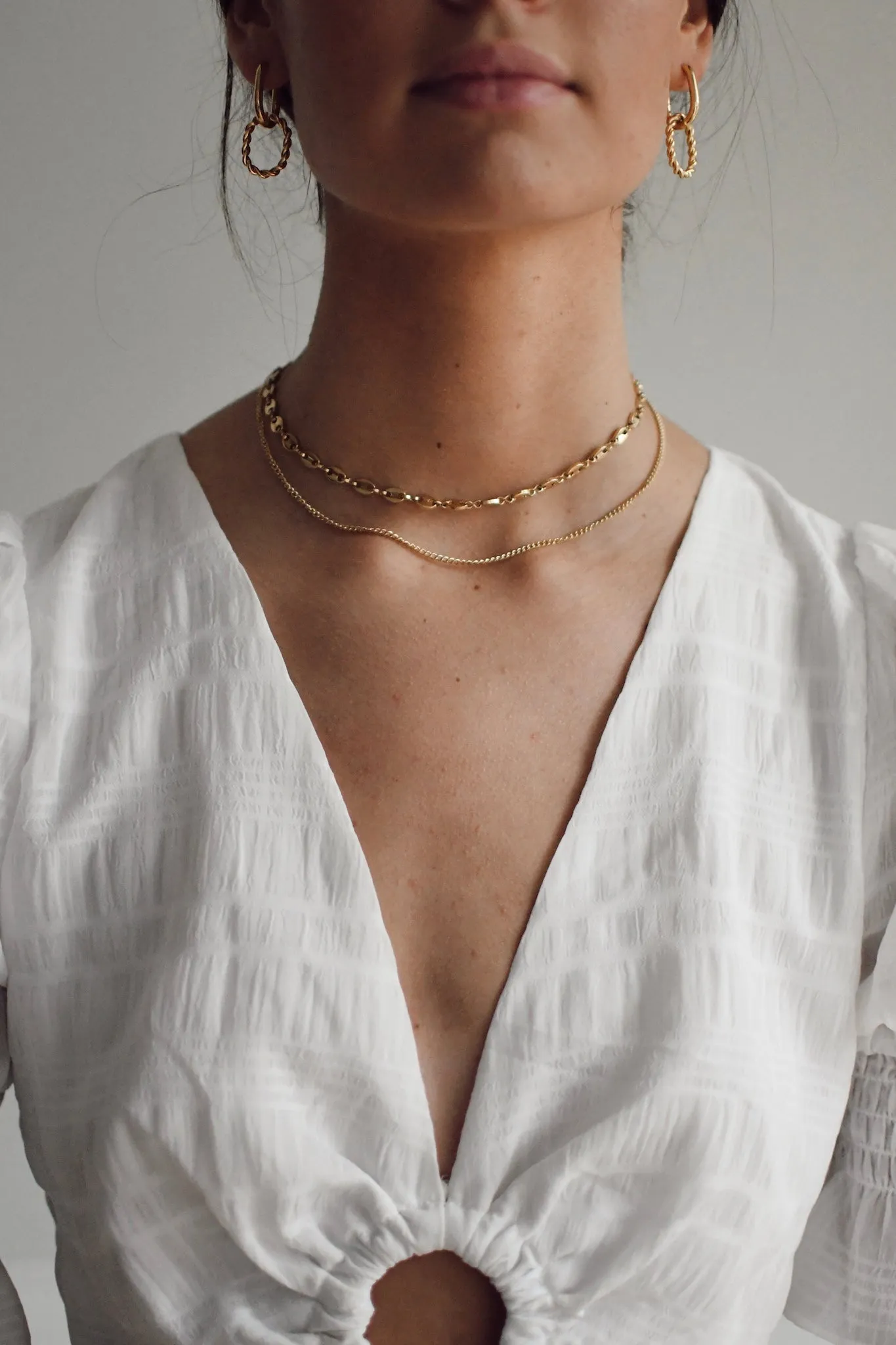 Layered Mixed Chain Necklace