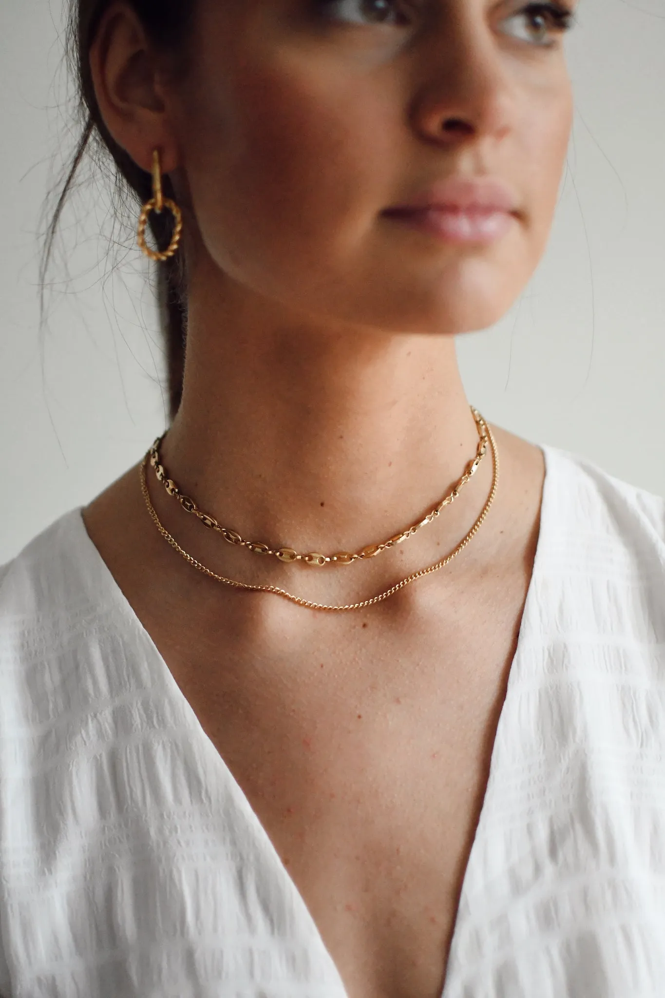 Layered Mixed Chain Necklace