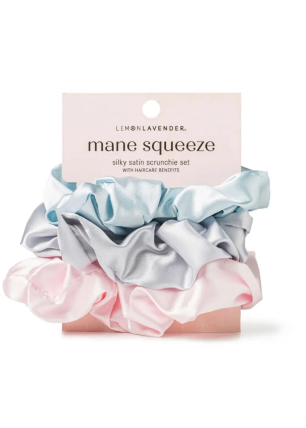 Lemon Lavender Mane Squeeze Oversized Satin Scrunchie Sets - 3 Color Sets!