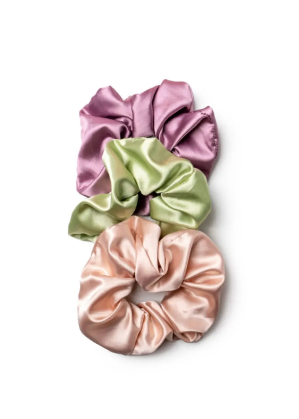 Lemon Lavender Mane Squeeze Oversized Satin Scrunchie Sets - 3 Color Sets!