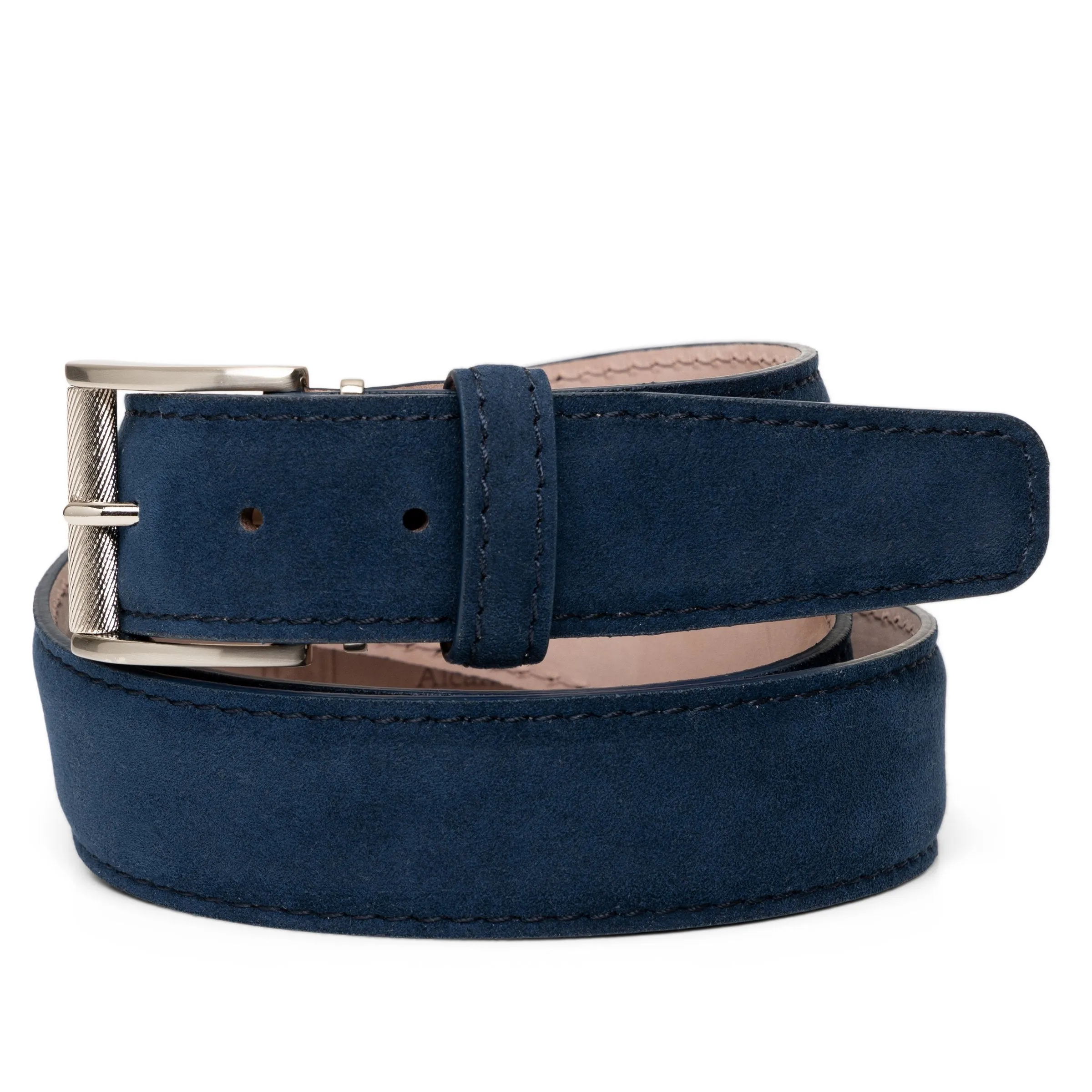 LEN Belt Alcantara Navy STK