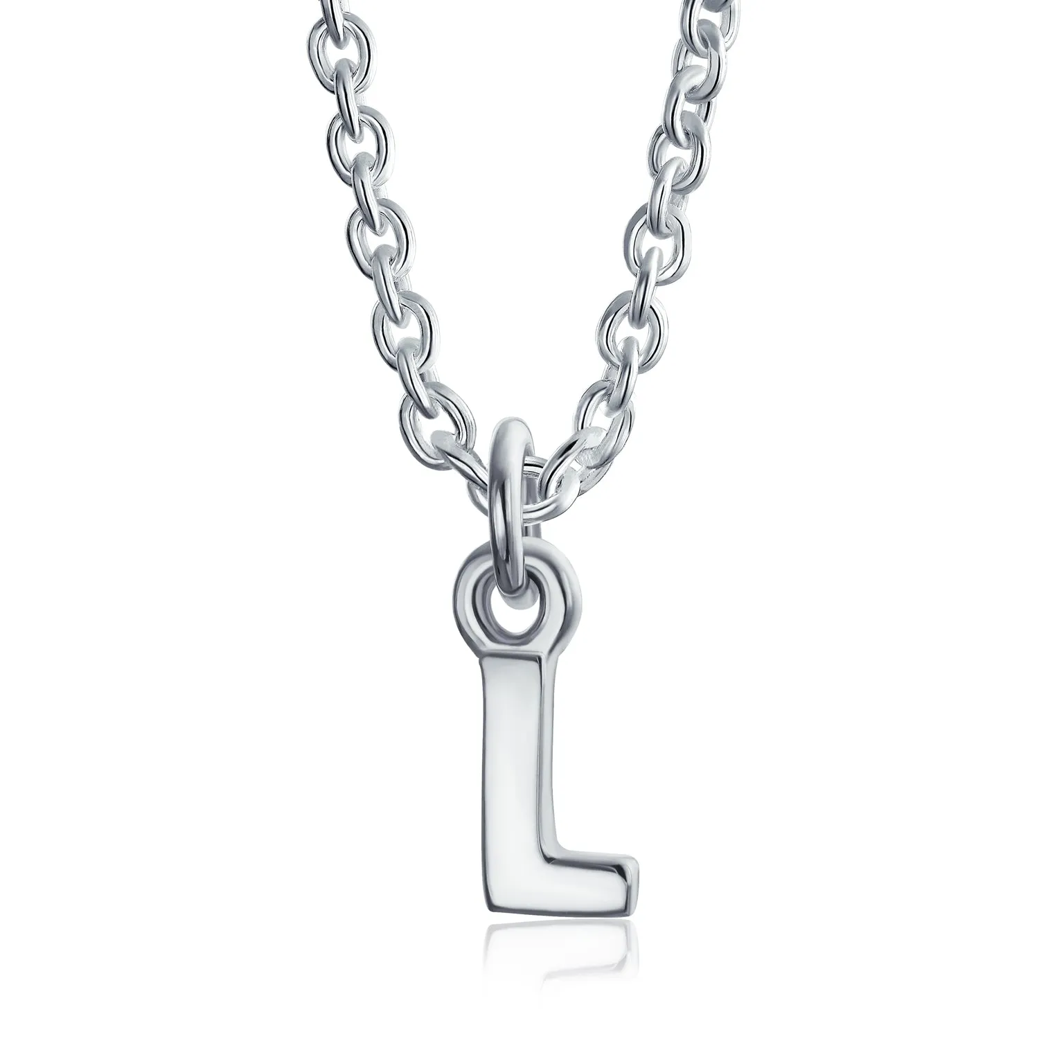 Letter Block Alphabet Initial Ankle Bracelet Anklet Sterling Silver