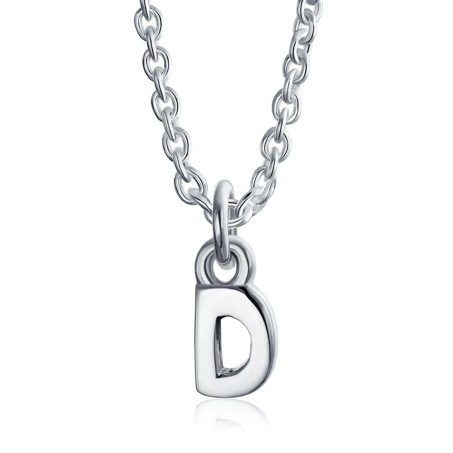 Letter Block Alphabet Initial Ankle Bracelet Anklet Sterling Silver