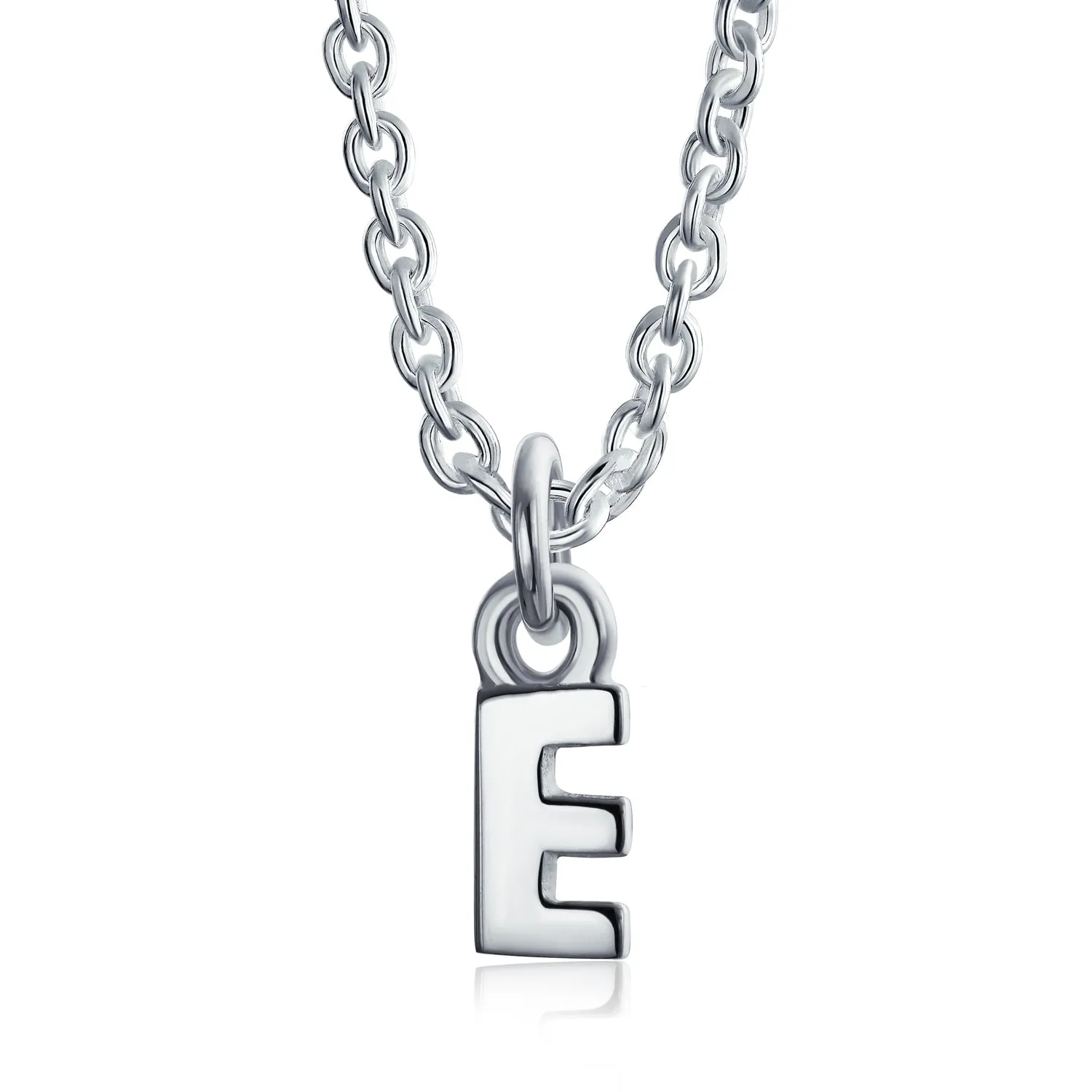 Letter Block Alphabet Initial Ankle Bracelet Anklet Sterling Silver