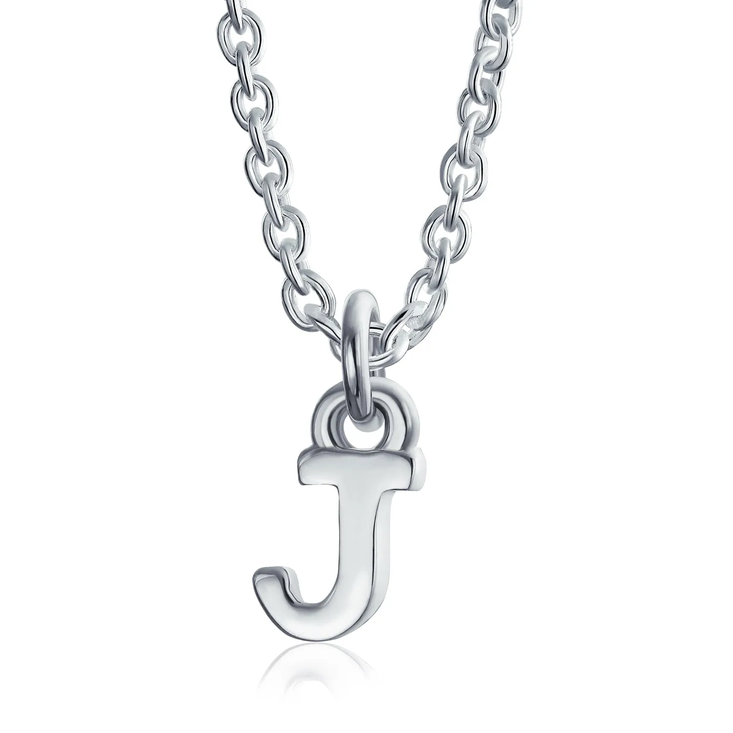 Letter Block Alphabet Initial Ankle Bracelet Anklet Sterling Silver