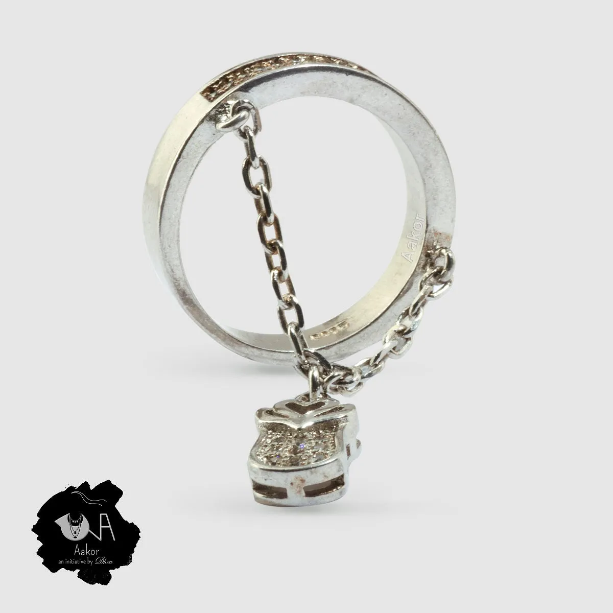 Love-Lock Pure Silver Ring