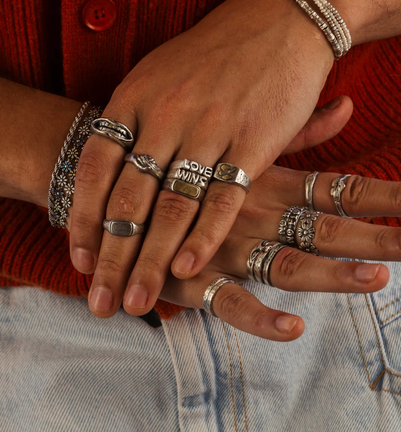 Love Wins Double Sterling Silver Ring