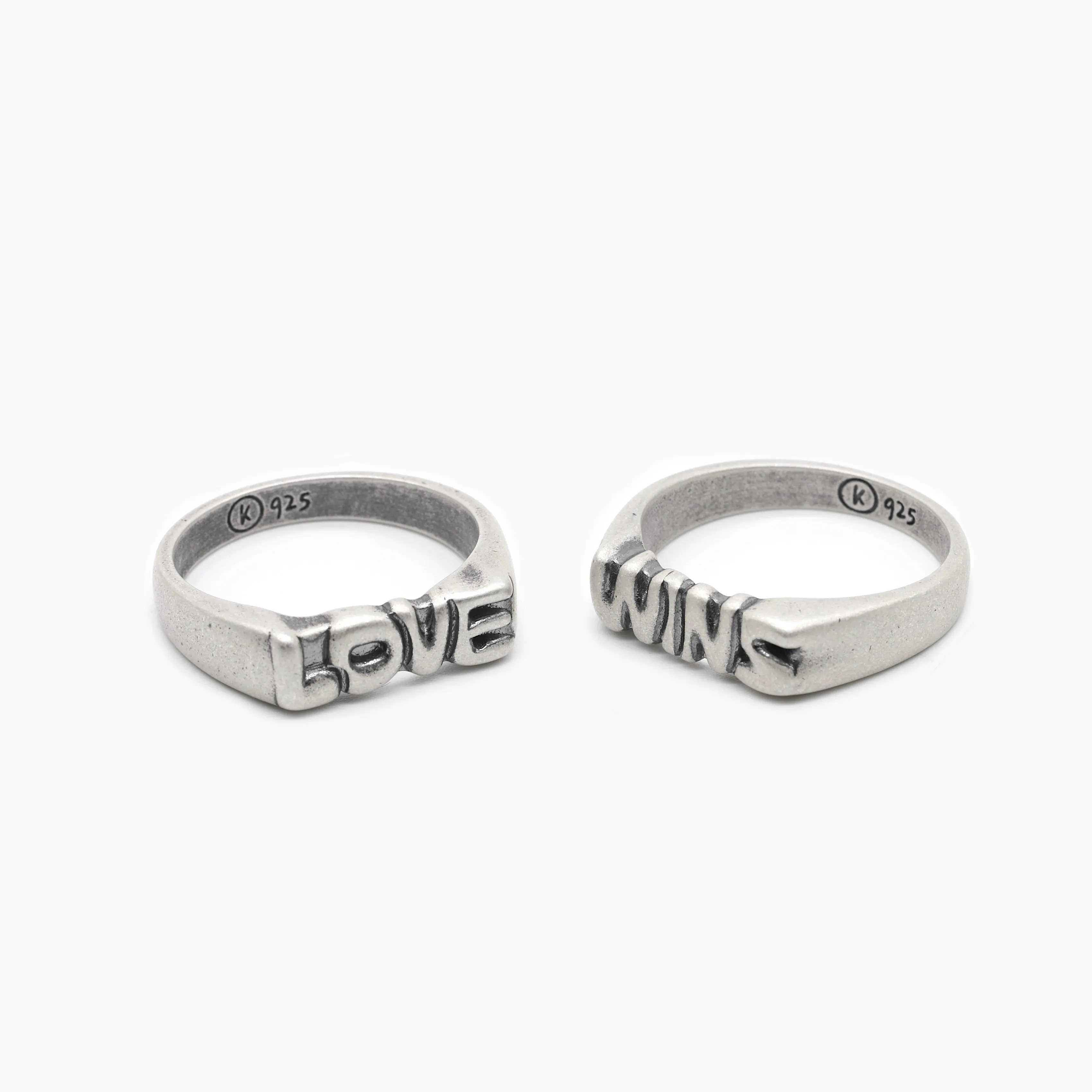 Love Wins Double Sterling Silver Ring