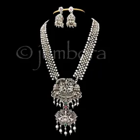 Mahavishnu & Lakshmi German Silver Oxidized Necklace