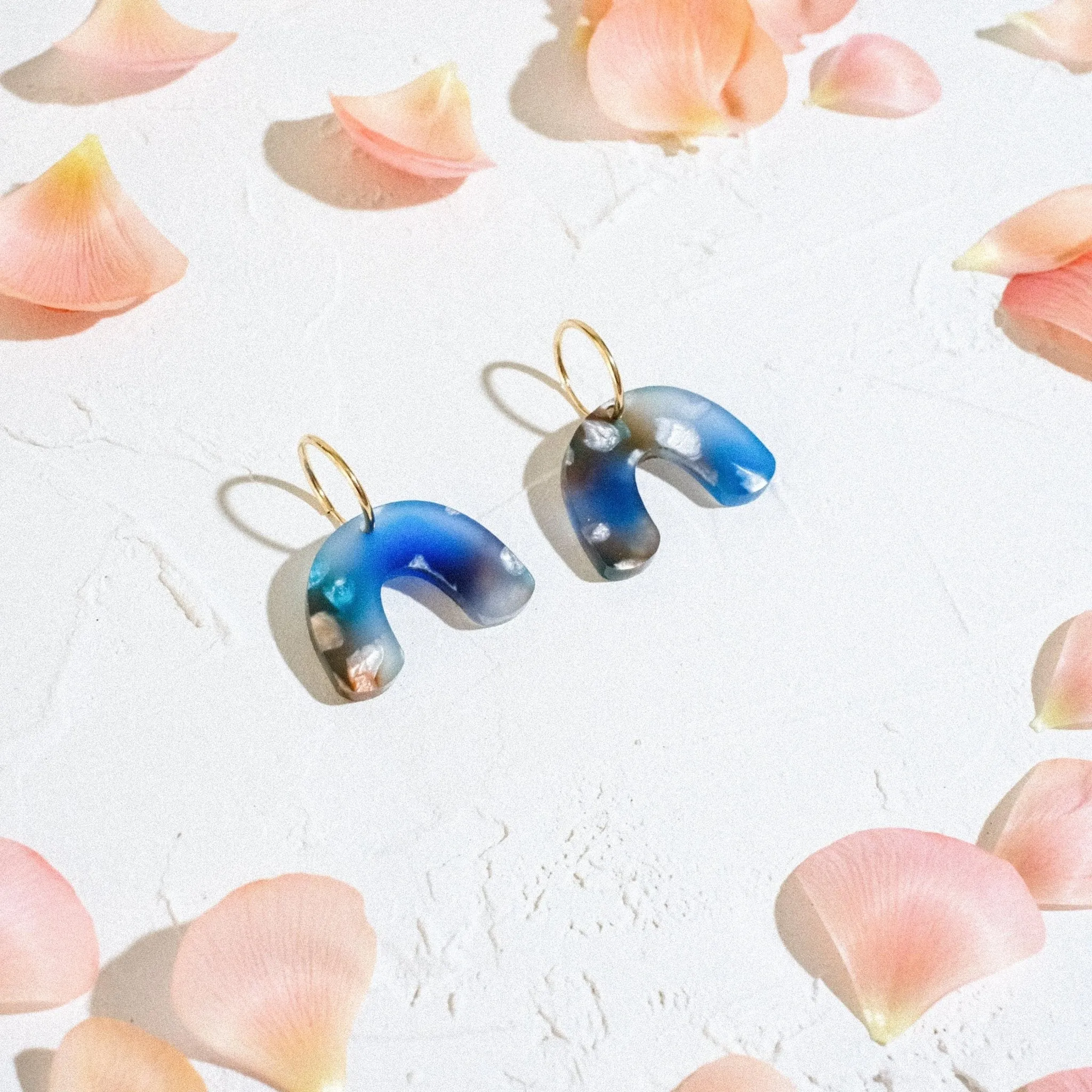 Mini Arch Hoop Earrings - Blue Dream