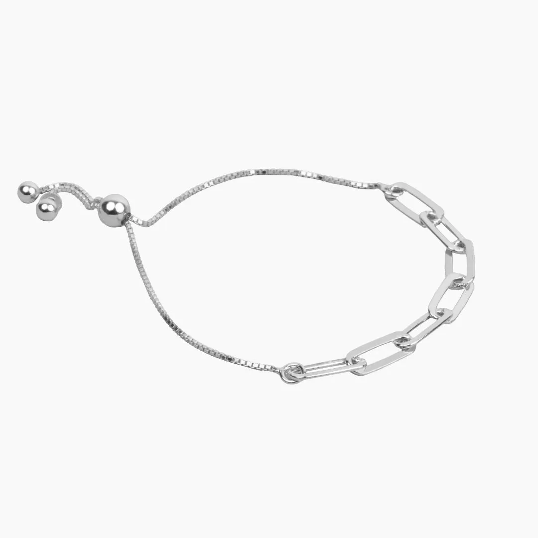 Moda Silver Layering Bracelet Stack