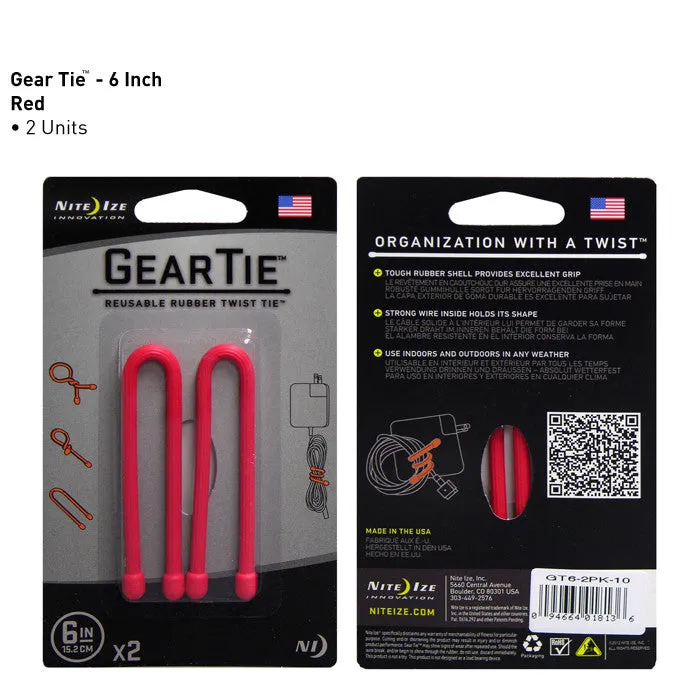 NiteIze - GEAR TIE - 6IN X 2 (15.2CM) -