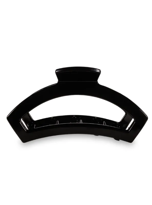 Open Jet Black Small Hair Clip