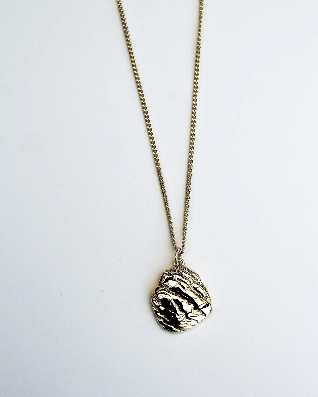 Oyster Shell Coin Necklace