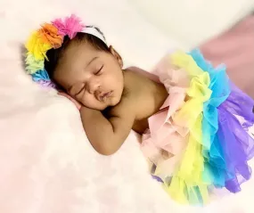 Rainbow tutu and headband set