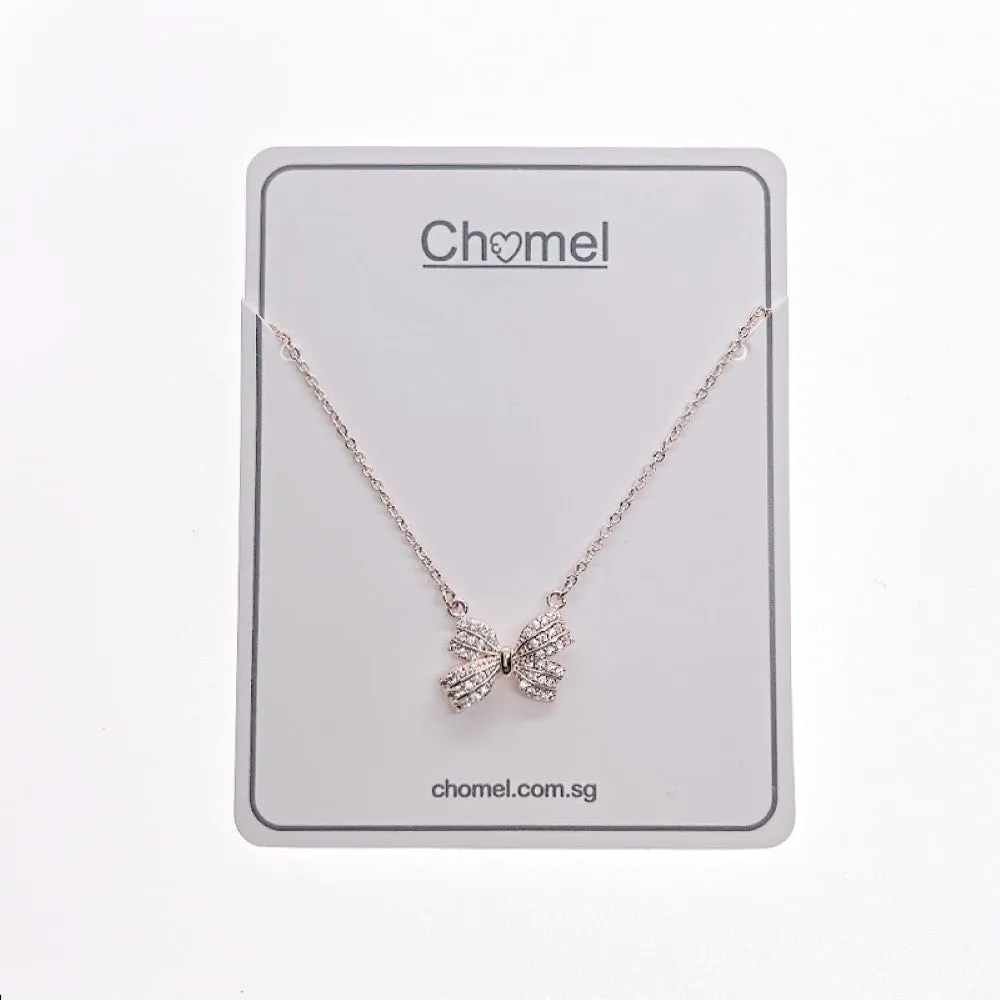 Ribbon Cubic Zirconia Necklace