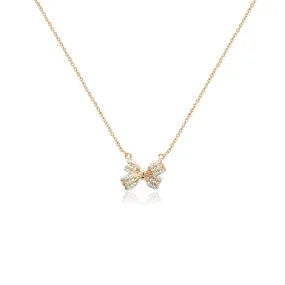 Ribbon Cubic Zirconia Necklace