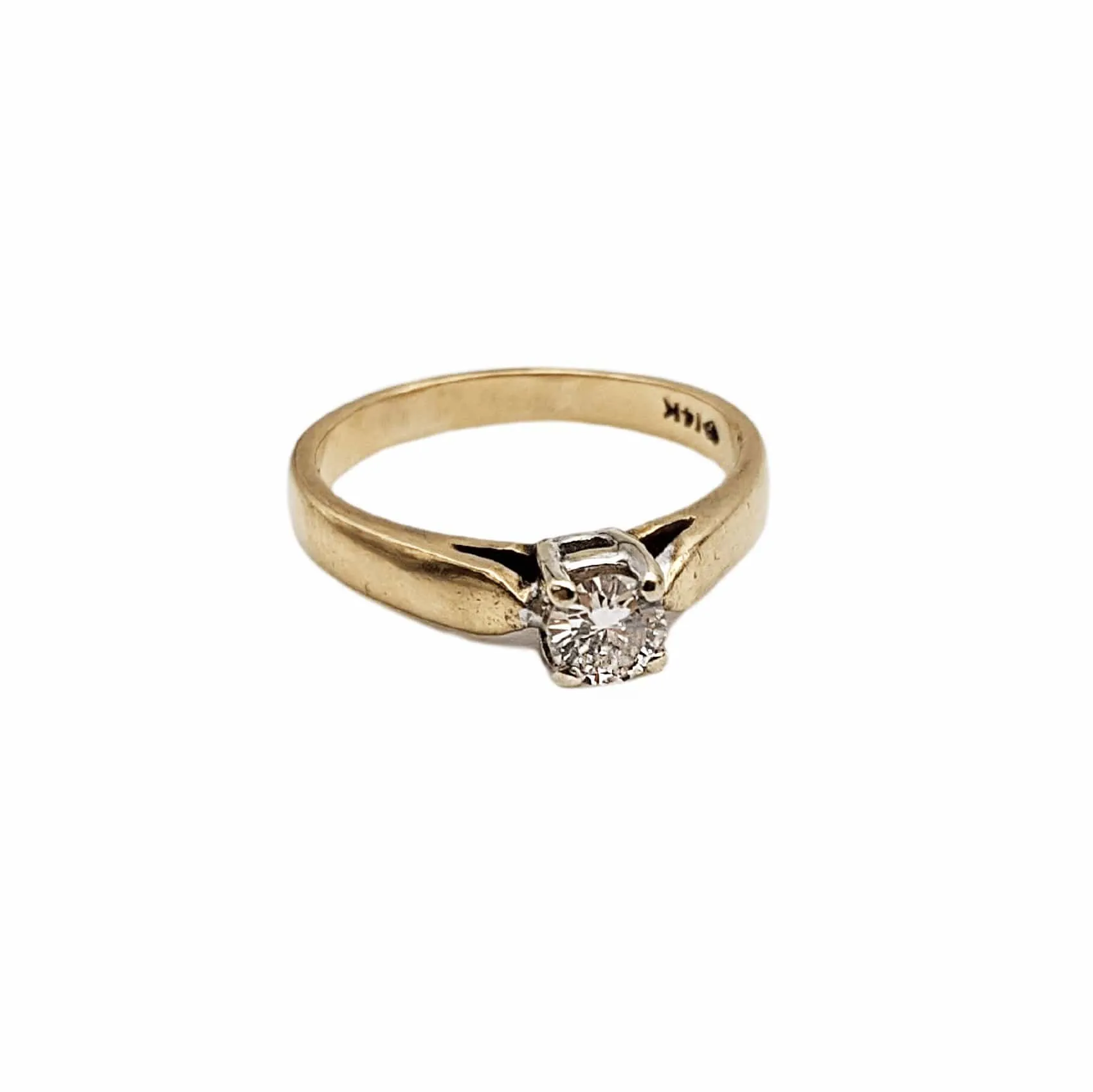 RING Solitaire Diamond 14K Gold