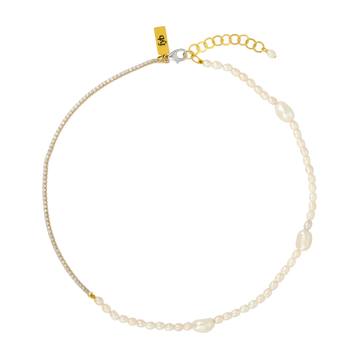 ROSALIE PEARL NECKLACE GOLD