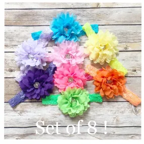 Set of 8 headbands